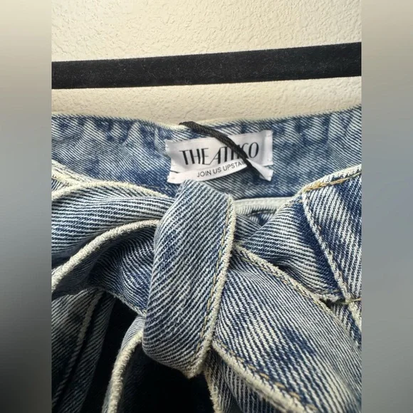 The Attico Blue Paneled Jeans NWT - Picture 7 of 13